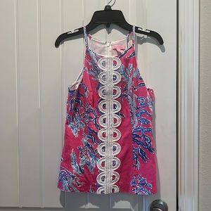 Lilly Pulitzer pink samba Annabelle top